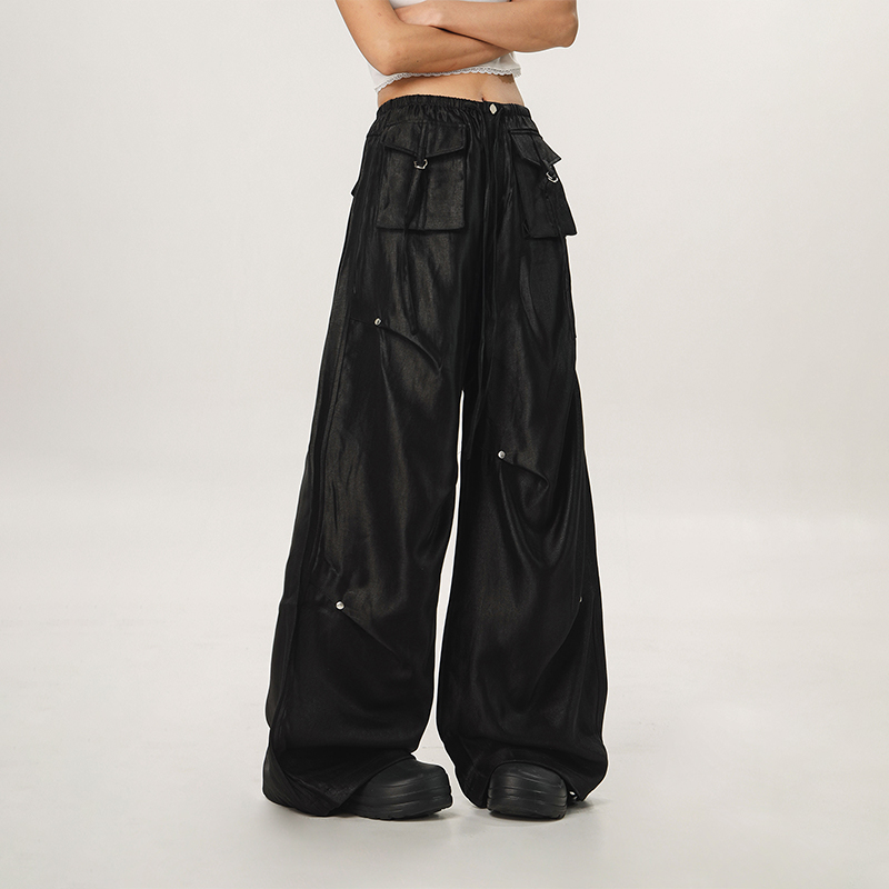 Loose Wide-Leg Hip Hop Dance Pants for Men and Women - Casual Jazz Style Workwear, Perfect for 90s and Y2K Fashion Loose Wide-Leg Hip Hop Dance Pants for Men and Women - Casual Jazz Style Workwear, Perfect for 90s and Y2K Fashion