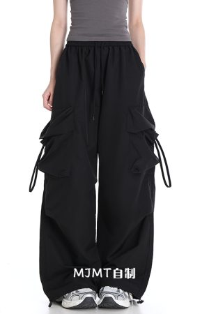 Loose Wide-Leg Quick-Dry Casual Work Pants for Summer 2025 - American Style Sports Trousers