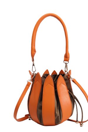 Lotus Lantern Bag 2025 Design, Fashionable Tulip Crossbody Bucket Handbag, Women's Stylish Jiang Yan Inspired Trendy Bag