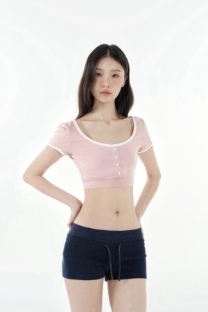 Low-Waist Slim-Fit Elastic Sports Knitted Shorts for Women - Casual Activewear, Perfect for Gym and Outdoor Activities