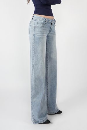 Low-Waist Straight-Leg Slimming Jeans for Women - Trendy Y2K Style, Perfect for Casual Outfits and Everyday Wear