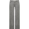 Low-Waist Tencel Gray Straight-Leg Casual Pants for Women - Trendy Y2K Style, Comfortable Everyday Wear