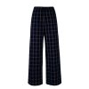 Low-Waist Vintage Blue Plaid Loose Casual Pants - Retro Y2K Style Trousers for Effortless Everyday Fashion