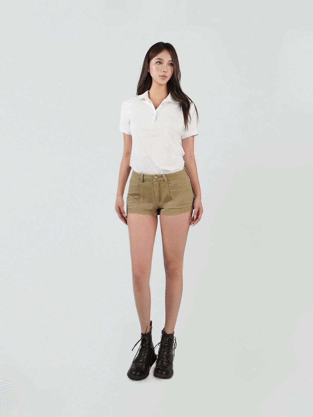 Low-Waist Vintage Washed Denim Straight Shorts in 90s Style for Trendy Summer Fashion Low-Waist Vintage Washed Denim Straight Shorts in 90s Style for Trendy Summer Fashion