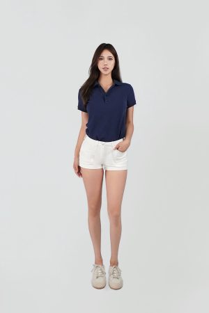 Low-Waist Vintage Washed Denim Straight Shorts in 90s Style for Trendy Summer Fashion