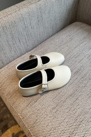 Mary Jane Flats for Women - 2025 Spring Style, Lambskin, One-Strap Buckle, Soft Sole, Shallow Mouth, Chic Flat Shoes