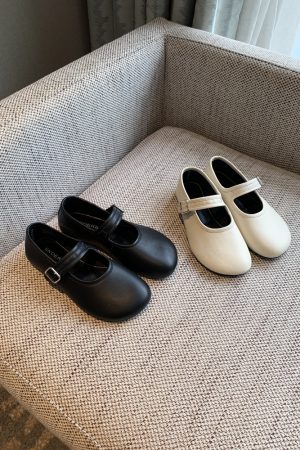 Mary Jane Flats for Women - 2025 Spring Style, Lambskin, One-Strap Buckle, Soft Sole, Shallow Mouth, Chic Flat Shoes