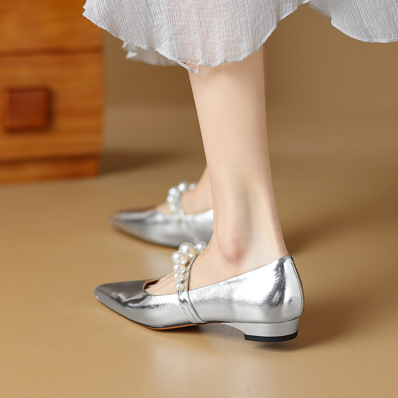 Mary Jane Shoes for Women - Pointed Flat, Soft Comfortable Design, Shallow Mouth Style, Italian Corso Venezia Inspired Footwear Mary Jane Shoes for Women - Pointed Flat, Soft Comfortable Design, Shallow Mouth Style, Italian Corso Venezia Inspired Footwear