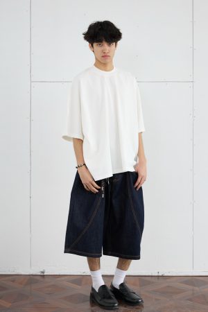 Men's 275g Heavyweight Pure Cotton Seamless Basic Short Sleeve T-Shirt - Loose Fit Spring/Summer Essential