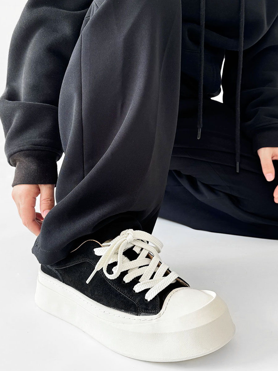 Men's American-Style Oversized Canvas Shoes with Milk-Flavored Sole, Retro Platform Sneakers for Commuting and Training Men's American-Style Oversized Canvas Shoes with Milk-Flavored Sole, Retro Platform Sneakers for Commuting and Training