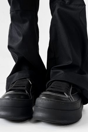 Men's American-Style Thick-Soled Milk-Flavored Leather Shoes, Trendy High Street Black and White Platform Derby Shoes for Women