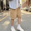 Men's and Women's American Retro Khaki Multi-Pocket Work Shorts - Loose Casual Straight-Leg Five-Point Summer Shorts