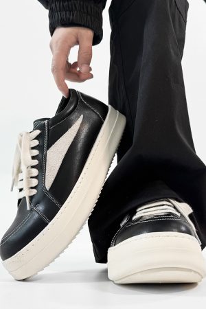 Men's and Women's Clean Fit Inverted Triangle Board Shoes - Trendy Casual Derby Sneakers, Minimalist Style for Couples