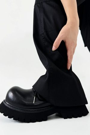 Men's and Women's Paris Mickey Big Head Derby Shoes - Pointed Thick-Soled Height-Increasing Genuine Leather Commuter Style