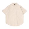 Men's and Women's Summer Japanese-Style Short Sleeve Shirt - Solid Color, Trendy Retro Button-Up for Street Style Fashion