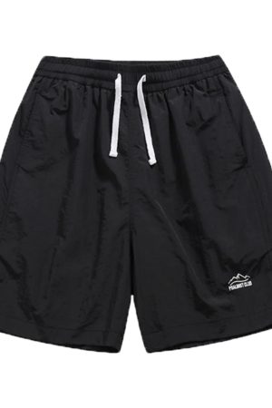 Men's and Women's Summer Outdoor Quick-Dry Breathable Sports Shorts - Solid Color Loose Fit Lightweight Beach Five-Point Pants