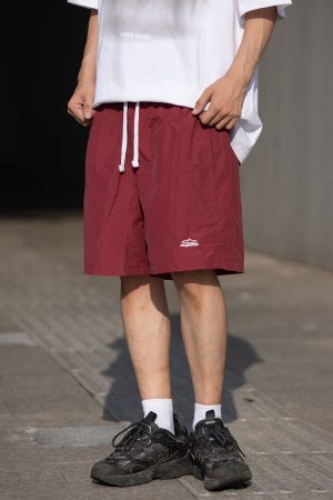 Men's and Women's Summer Outdoor Quick-Dry Breathable Sports Shorts - Solid Color Loose Fit Lightweight Beach Five-Point Pants