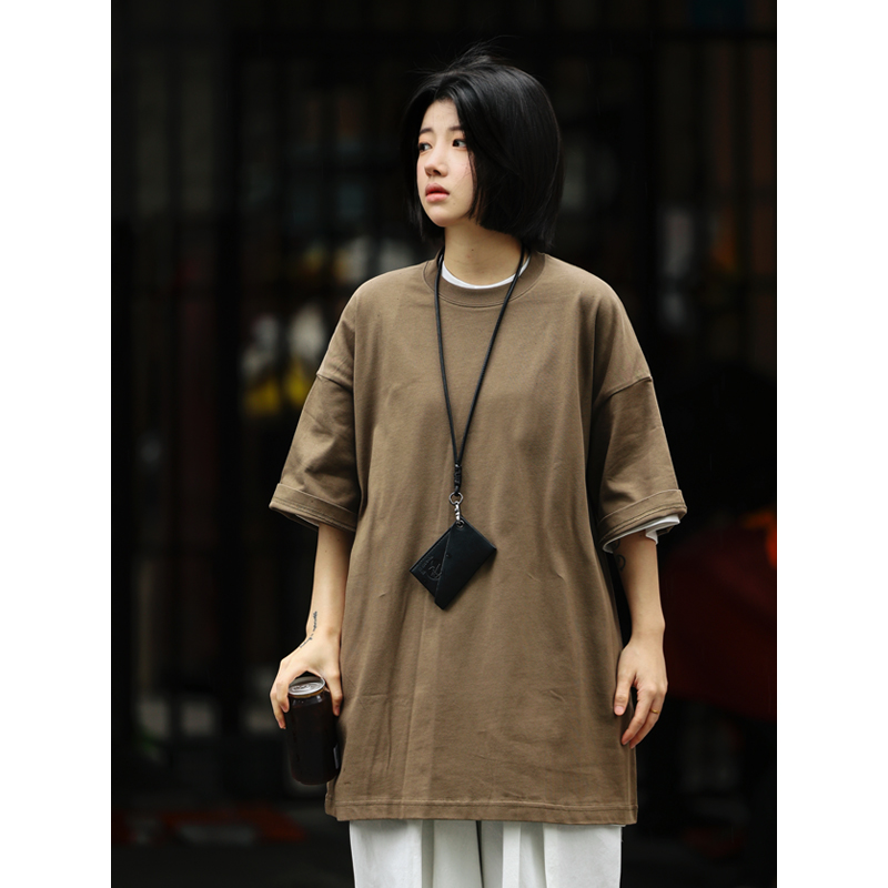 Men's Basic Cotton Undershirt - Loose Fit Short Sleeve, Round Neck, Non-Deformable, Zero Shrinkage, 230g Fabric Men's Basic Cotton Undershirt - Loose Fit Short Sleeve, Round Neck, Non-Deformable, Zero Shrinkage, 230g Fabric