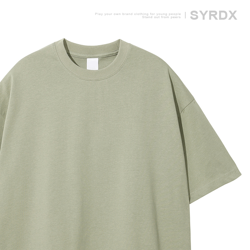 Men's Basic Cotton Undershirt - Loose Fit Short Sleeve, Round Neck, Non-Deformable, Zero Shrinkage, 230g Fabric Men's Basic Cotton Undershirt - Loose Fit Short Sleeve, Round Neck, Non-Deformable, Zero Shrinkage, 230g Fabric