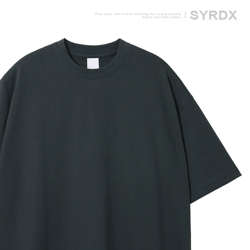 Men's Basic Cotton Undershirt - Loose Fit Short Sleeve, Round Neck, Non-Deformable, Zero Shrinkage, 230g Fabric Men's Basic Cotton Undershirt - Loose Fit Short Sleeve, Round Neck, Non-Deformable, Zero Shrinkage, 230g Fabric