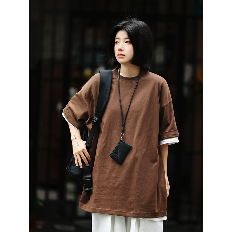 Men's Basic Cotton Undershirt - Loose Fit Short Sleeve, Round Neck, Non-Deformable, Zero Shrinkage, 230g Fabric Men's Basic Cotton Undershirt - Loose Fit Short Sleeve, Round Neck, Non-Deformable, Zero Shrinkage, 230g Fabric