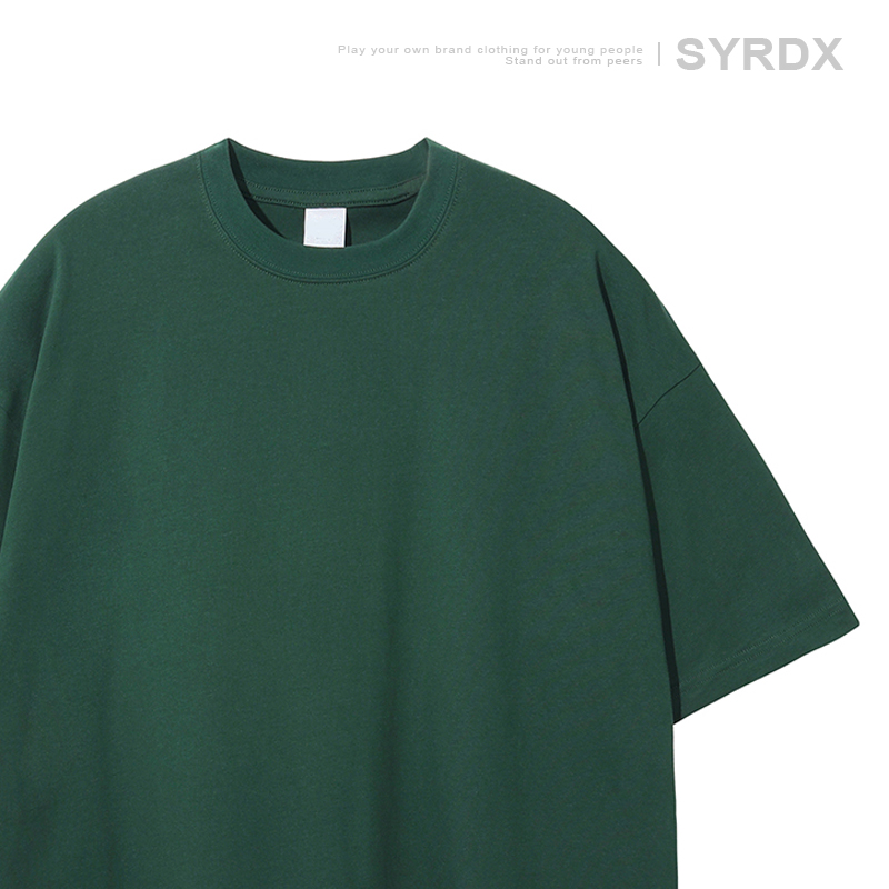 Men's Basic Cotton Undershirt - Loose Fit Short Sleeve, Round Neck, Non-Deformable, Zero Shrinkage, 230g Fabric Men's Basic Cotton Undershirt - Loose Fit Short Sleeve, Round Neck, Non-Deformable, Zero Shrinkage, 230g Fabric