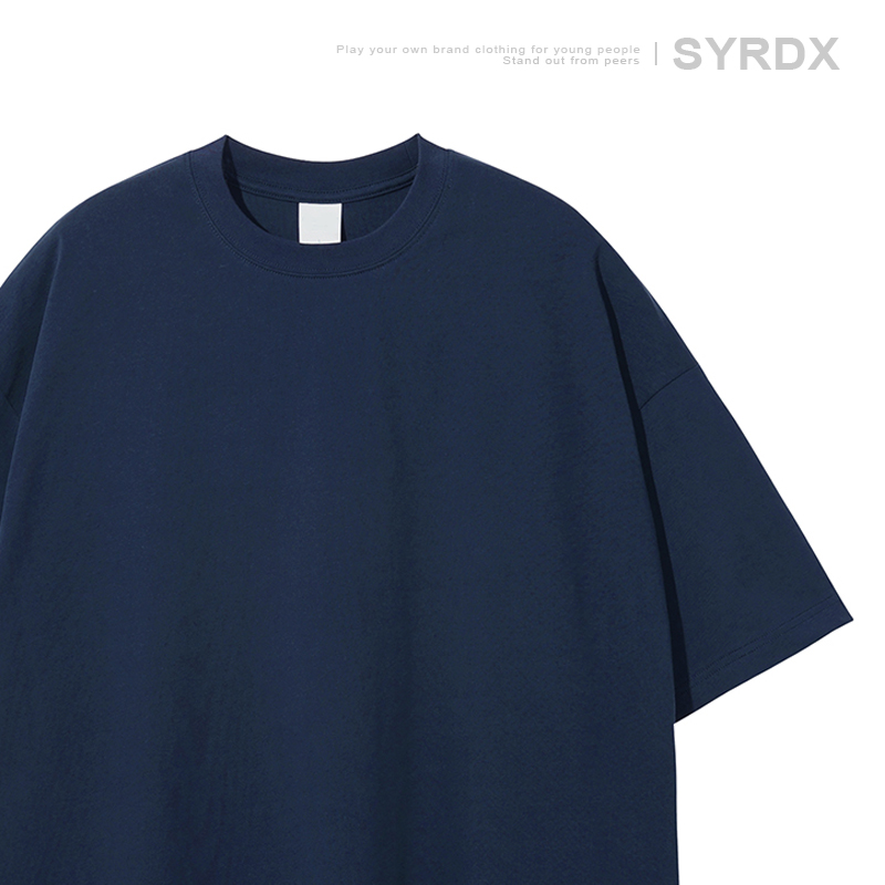 Men's Basic Cotton Undershirt - Loose Fit Short Sleeve, Round Neck, Non-Deformable, Zero Shrinkage, 230g Fabric Men's Basic Cotton Undershirt - Loose Fit Short Sleeve, Round Neck, Non-Deformable, Zero Shrinkage, 230g Fabric