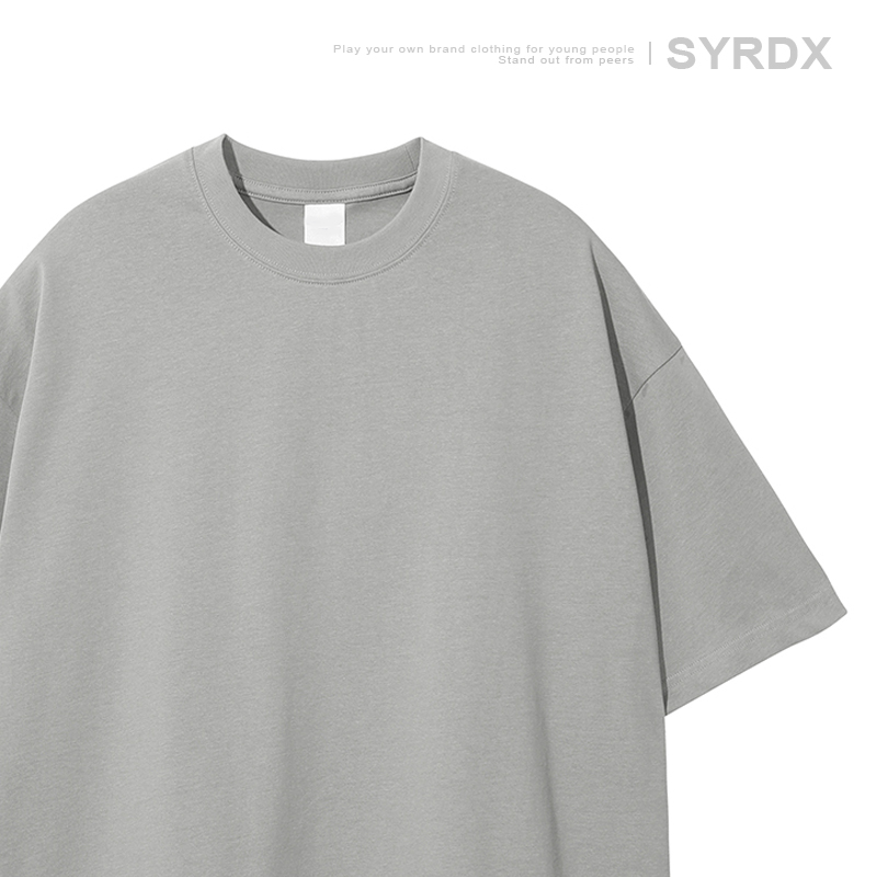 Men's Basic Cotton Undershirt - Loose Fit Short Sleeve, Round Neck, Non-Deformable, Zero Shrinkage, 230g Fabric Men's Basic Cotton Undershirt - Loose Fit Short Sleeve, Round Neck, Non-Deformable, Zero Shrinkage, 230g Fabric