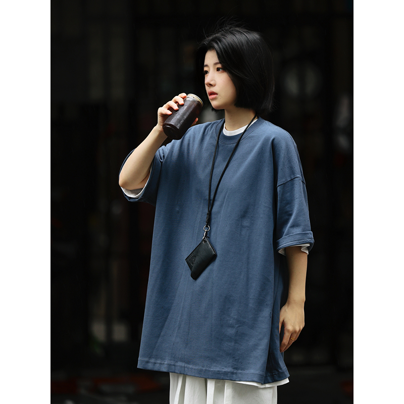 Men's Basic Cotton Undershirt - Loose Fit Short Sleeve, Round Neck, Non-Deformable, Zero Shrinkage, 230g Fabric Men's Basic Cotton Undershirt - Loose Fit Short Sleeve, Round Neck, Non-Deformable, Zero Shrinkage, 230g Fabric