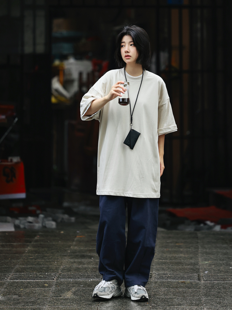 Men's Basic Cotton Undershirt - Loose Fit Short Sleeve, Round Neck, Non-Deformable, Zero Shrinkage, 230g Fabric Men's Basic Cotton Undershirt - Loose Fit Short Sleeve, Round Neck, Non-Deformable, Zero Shrinkage, 230g Fabric