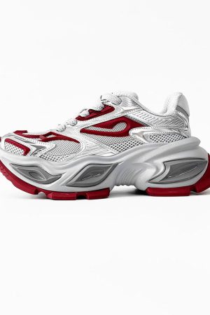 Men's Black Thick-Soled Warrior Dad Shoes - Height-Increasing Heterochromatic Cat-Eye Design, High Street Fashion, Trendy Couple Style