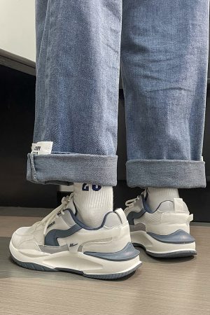 Men's Breathable Mesh Dad Shoes - Versatile Soft-Soled Sports Casual Footwear for Summer 2025