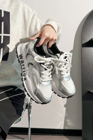 Men's Breathable Mesh Summer Shoes - Thick-Soled Casual Dad Sneakers - Soft-Bottom Versatile Sports Footwear