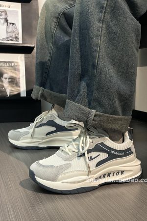 Men's Breathable Mesh Summer Shoes - Thick-Soled Casual Dad Sneakers - Soft-Bottom Versatile Sports Footwear