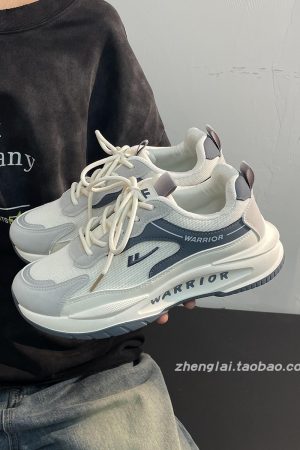 Men's Breathable Mesh Summer Shoes - Thick-Soled Casual Dad Sneakers - Soft-Bottom Versatile Sports Footwear