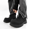 Men's Charcoal Black High-Top Derby Boots - Retro Big Head Martin Style, Matte Leather Mid-Top Shoes