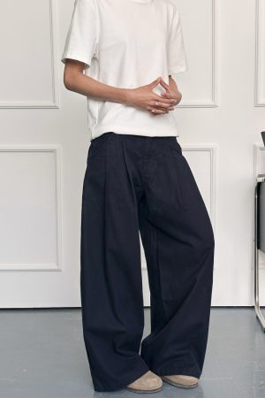 Men's Curved Blade Wide-Leg Pants - Trendy Casual Trousers, American Street Style, Versatile Baagy Design