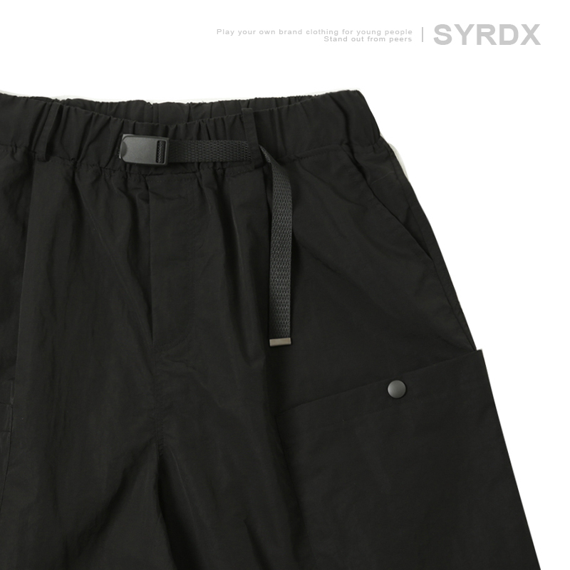 Men's Elastic Waist Shorts, Japanese Style Loose Casual Straight Pants, Summer 2023 Trend, Comfortable Fashion for Everyday Wear Men's Elastic Waist Shorts, Japanese Style Loose Casual Straight Pants, Summer 2023 Trend, Comfortable Fashion for Everyday Wear