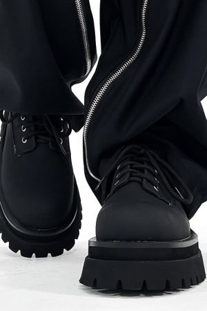 Men's High-End British Style Derby Shoes, Round Toe Leather, Thick-Soled, Height-Increasing, Trendy Formal Footwear