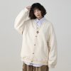 Men's Japanese Retro Casual Two-Piece Sweater Set, Spring Autumn Knitted Shirt, Lazy Style, National Trend, Y2K Fashion