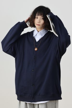 Men's Japanese Retro Casual Two-Piece Sweater Set, Spring Autumn Knitted Shirt, Lazy Style, National Trend, Y2K Fashion