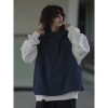 Men's Japanese Spring Hooded Vest - Loose Sleeveless Jacket for City Boy Outdoor Style
