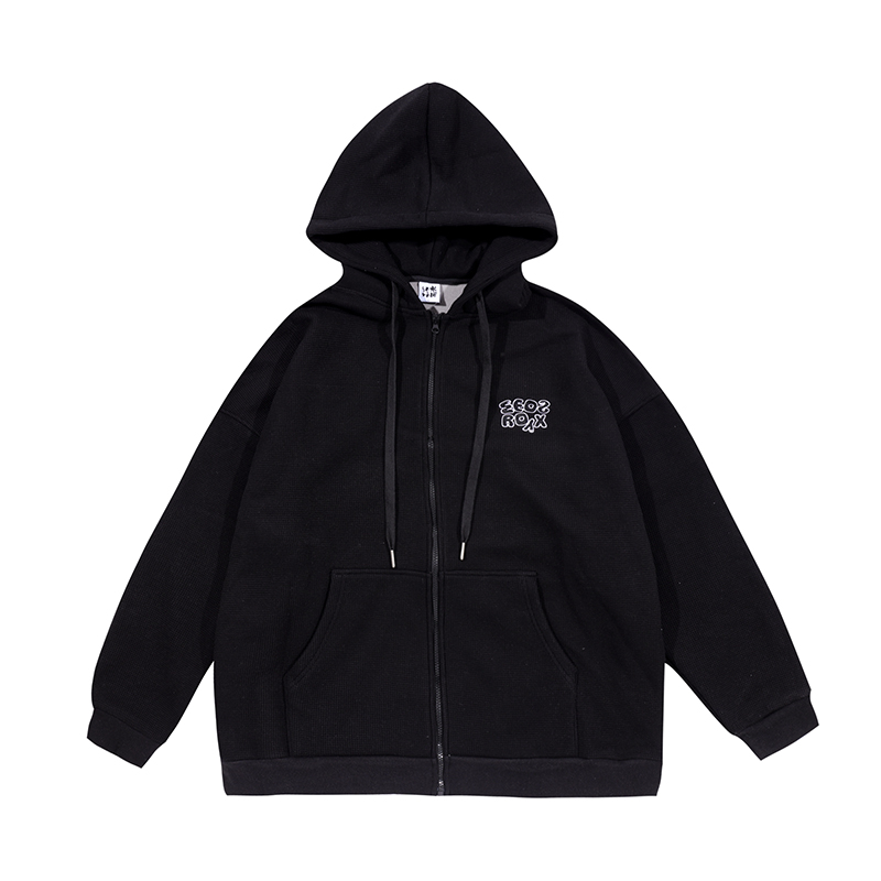 Men's Japanese-Style Fleece-Lined Hooded Sweatshirt, Loose Fit Solid Color Jacket for Autumn and Winter, Versatile City Style Men's Japanese-Style Fleece-Lined Hooded Sweatshirt, Loose Fit Solid Color Jacket for Autumn and Winter, Versatile City Style