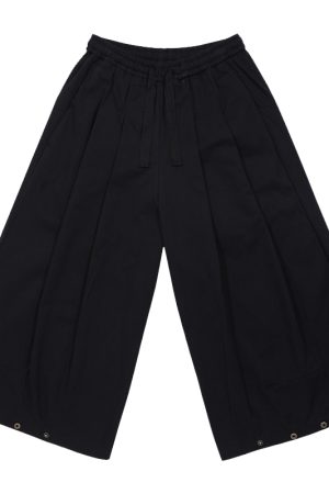 Men's Japanese-Style Summer Loose Nine-Point Cargo Pants, Minimalist Versatile Wide-Leg Design, Lightweight Fashion for Y2K and Casual Wear