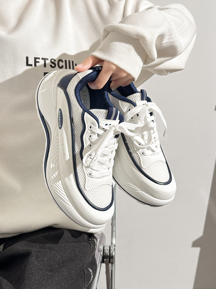 Men's Korean Style Casual Sports Shoes - Versatile Soft-Soled White Sneakers for Spring - Trendy Niche Footwear Men's Korean Style Casual Sports Shoes - Versatile Soft-Soled White Sneakers for Spring - Trendy Niche Footwear