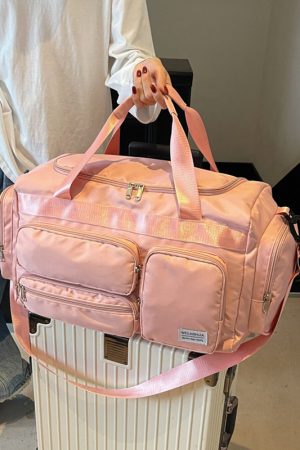 Men's Large Capacity Sports Fitness Bag - Lightweight Shoulder Tote for Short Trips & Business Travel - Versatile Maternity Luggage Bag