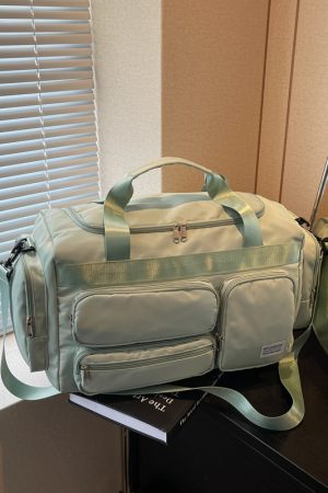 Men's Large Capacity Sports Fitness Bag - Lightweight Shoulder Tote for Short Trips & Business Travel - Versatile Maternity Luggage Bag