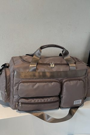 Men's Large Capacity Sports Fitness Bag - Lightweight Shoulder Tote for Short Trips & Business Travel - Versatile Maternity Luggage Bag