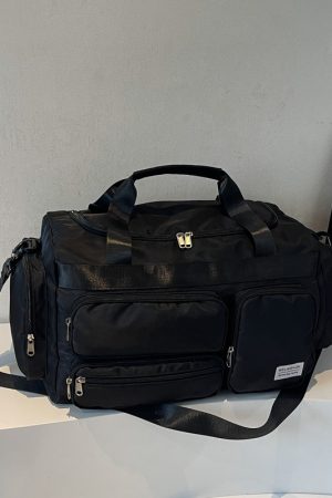 Men's Large Capacity Sports Fitness Bag - Lightweight Shoulder Tote for Short Trips & Business Travel - Versatile Maternity Luggage Bag