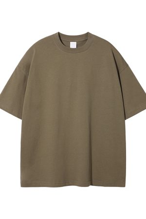 Men's Loose Fit Basic Cotton Undershirt, Round Neck, Short Sleeve, Non-Deformable, Zero Shrinkage, Casual Everyday Essential